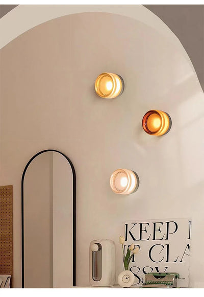 Modern LED Wall Lamp Amber Jelly Fixture for Home Decor - Smarsty