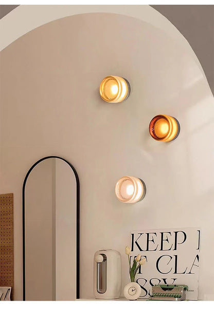 Modern LED Wall Lamp Amber Jelly Fixture for Home Decor - Smarsty