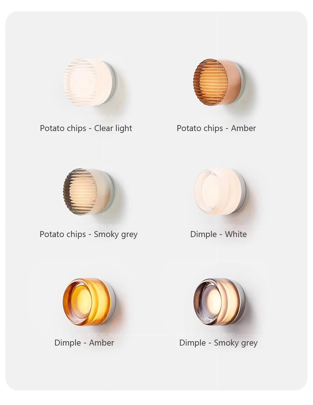Modern LED Wall Lamp Amber Jelly Fixture for Home Decor - Smarsty