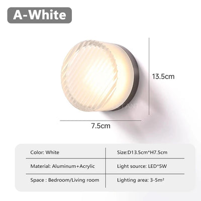 Modern LED Wall Lamp Amber Jelly Fixture for Home Decor - Smarsty