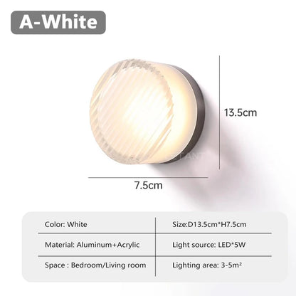 Modern LED Wall Lamp Amber Jelly Fixture for Home Decor - Smarsty