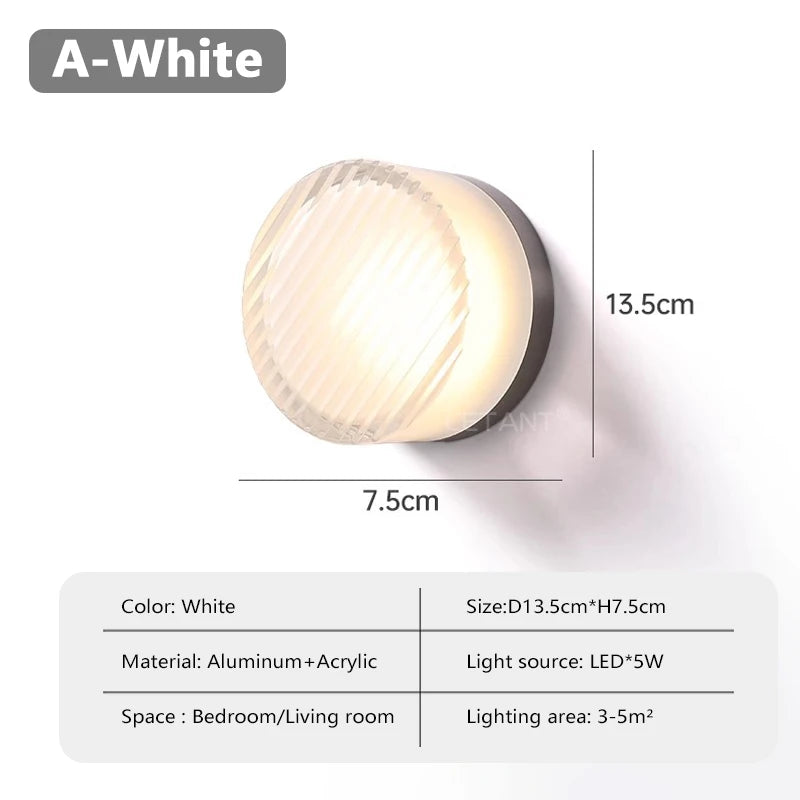Modern LED Wall Lamp Amber Jelly Fixture for Home Decor - Smarsty