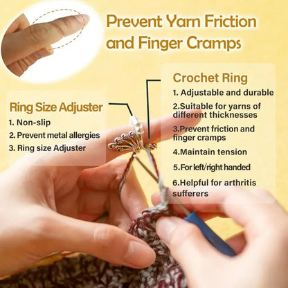 Adjustable Crochet Tension Cat Ring for Beginners - Smarsty