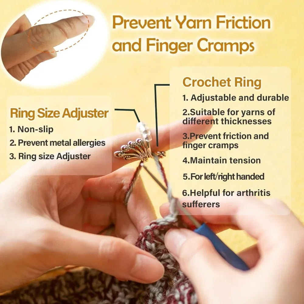 Adjustable Crochet Tension Cat Ring for Beginners - Smarsty