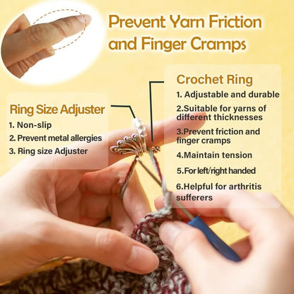 Adjustable Crochet Tension Cat Ring for Beginners - Smarsty
