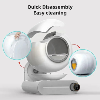 Smart Self Cleaning Cat Litter Box with Enclosed Design - Smarsty