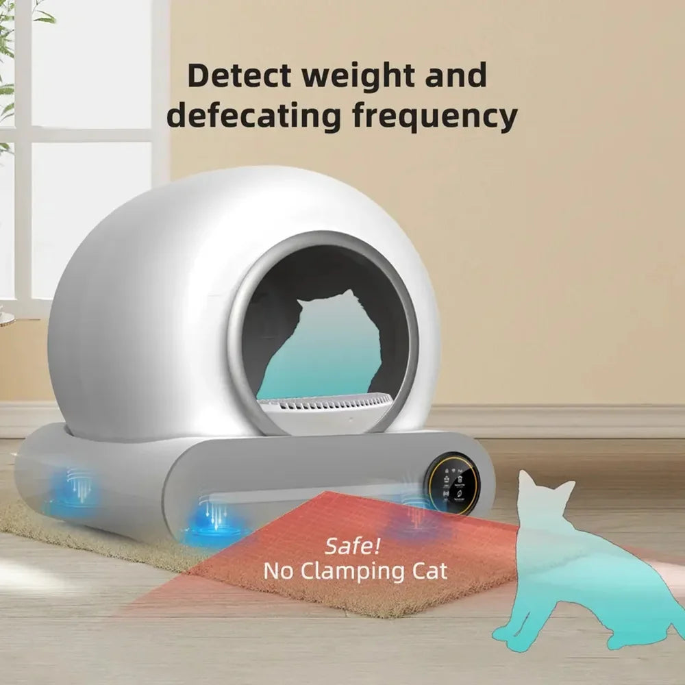 Smart Self Cleaning Cat Litter Box with Enclosed Design - Smarsty