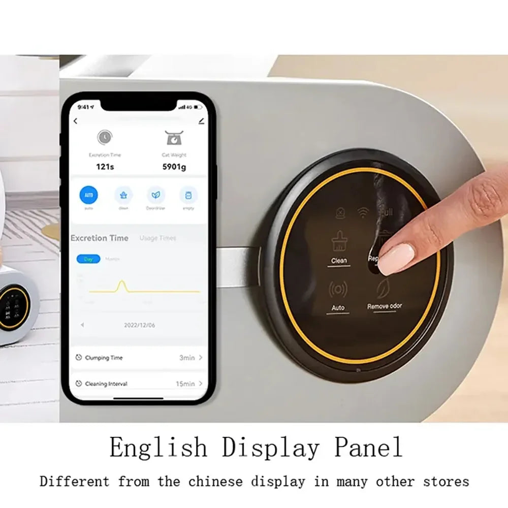Smart Self Cleaning Cat Litter Box with Enclosed Design - Smarsty