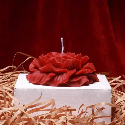 Low Temperature Peony Rose Heart Candle Handmade - Smarsty