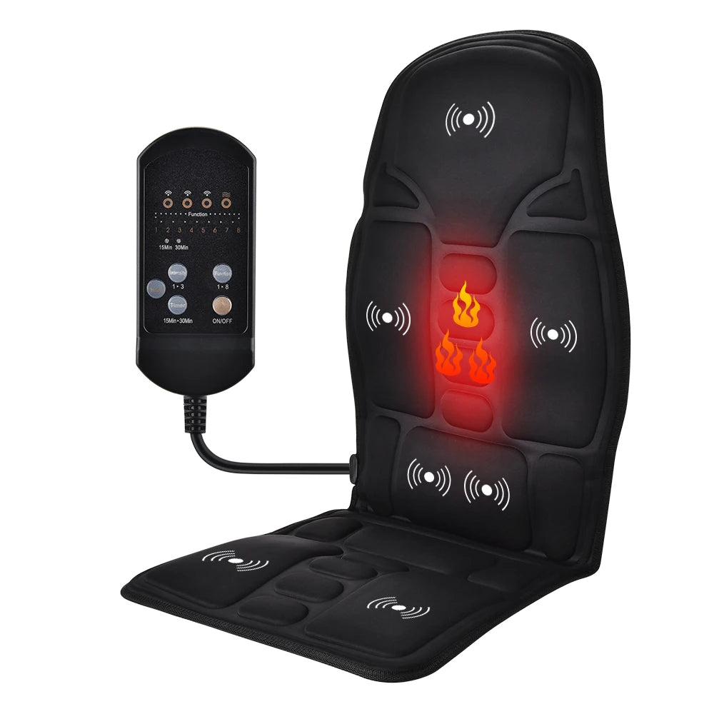 Portable Full Body Massage Chair Cushion with Soothing Vibration - Smarsty