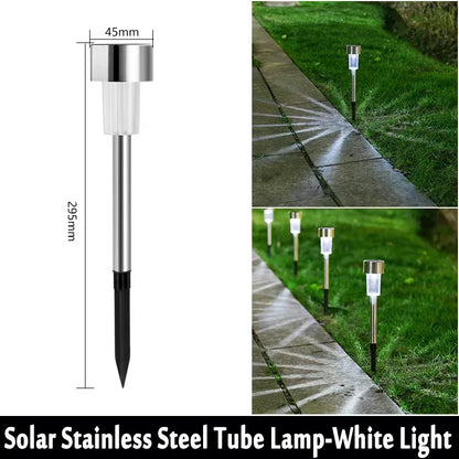 10 Pack Solar Powered Garden Lanterns for Pathway Lighting - Smarsty