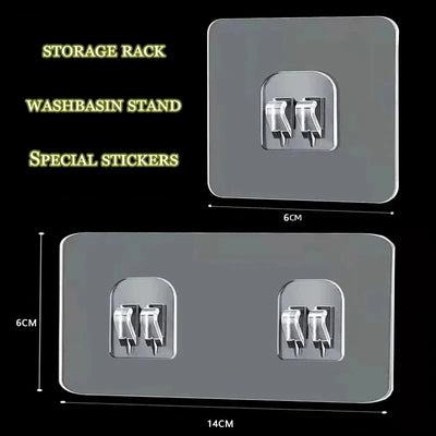 Waterproof Strong Adhesive Hook Shelf Stickers for Easy Installation - Smarsty