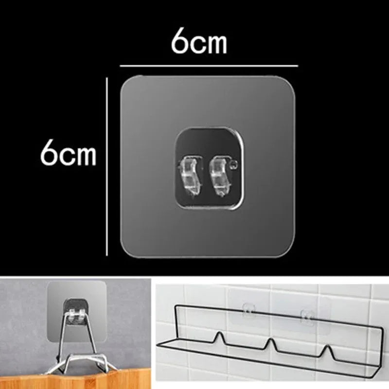 Waterproof Strong Adhesive Hook Shelf Stickers for Easy Installation - Smarsty