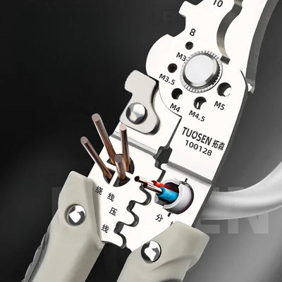 Adjustable Automatic Wire Stripper Crimper Tool for Precision - Smarsty