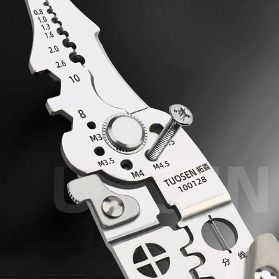 Adjustable Automatic Wire Stripper Crimper Tool for Precision - Smarsty