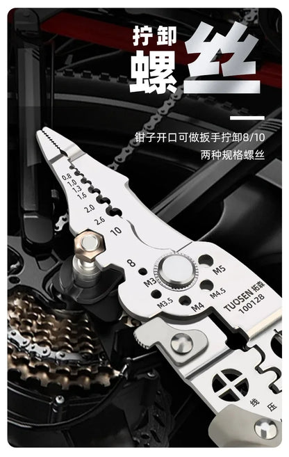 Adjustable Automatic Wire Stripper Crimper Tool for Precision - Smarsty