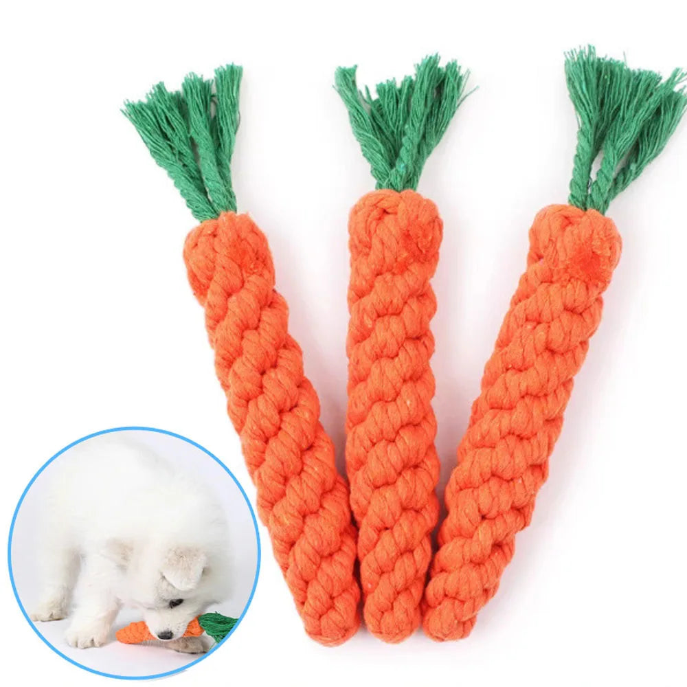 Durable Cotton Rope Dog Chew Toy for Teeth Cleaning - Smarsty