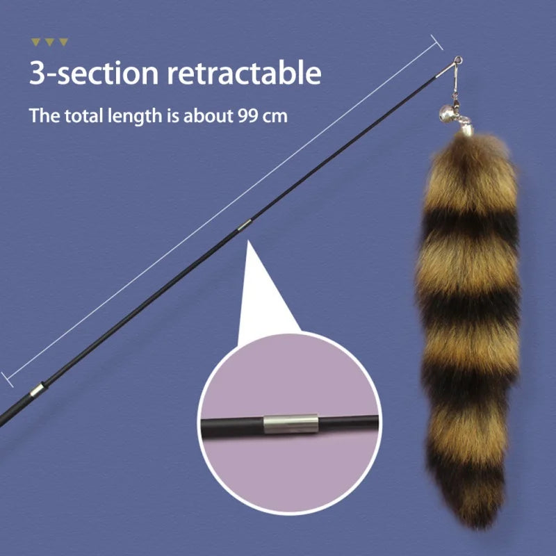 Durable Feather Cat Toy with Funny Fox Design - Smarsty