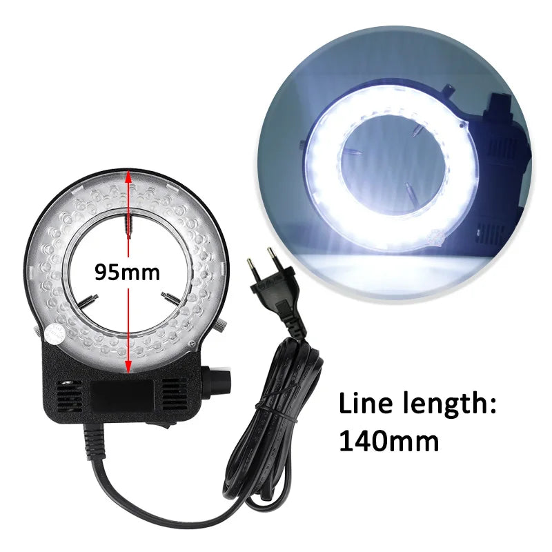 LED Ring Light Illuminator for Enhanced Microscope Viewing - Smarsty