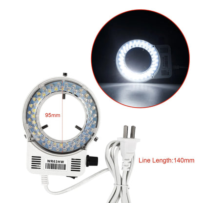 LED Ring Light Illuminator for Enhanced Microscope Viewing - Smarsty