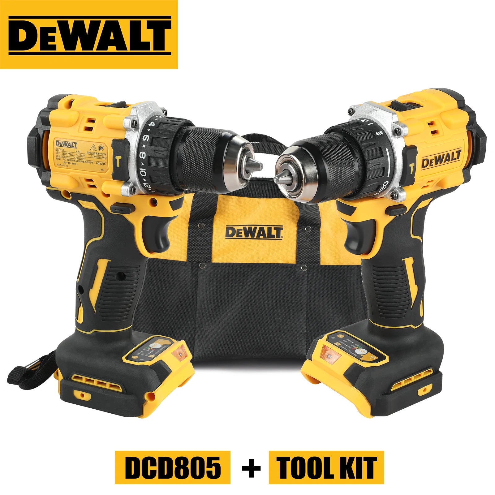 DeWalt Brushless Motor Screwdriver Electric Tool Kit - Smarsty