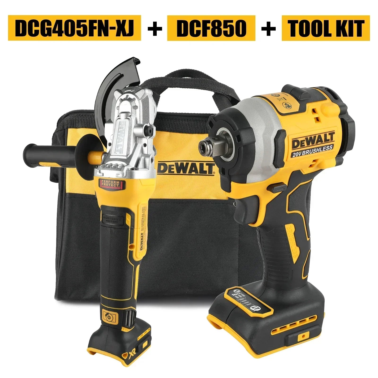 DeWalt Electric Wrench and Angle Grinder Tool Set - Smarsty