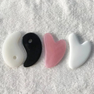 Heart Shape Beeswax Gua Sha Scraper for Relaxing Face Massage - Smarsty