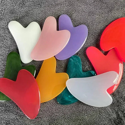 Heart Shape Beeswax Gua Sha Scraper for Relaxing Face Massage - Smarsty