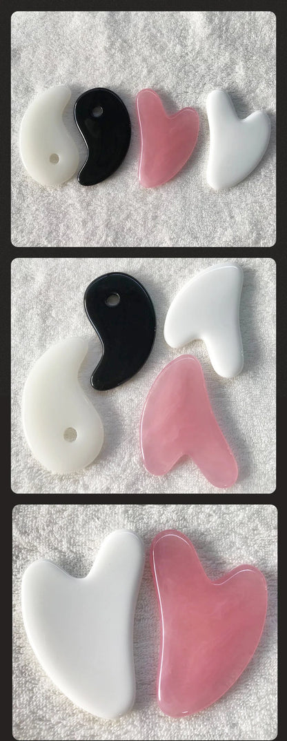 Heart Shape Beeswax Gua Sha Scraper for Relaxing Face Massage - Smarsty