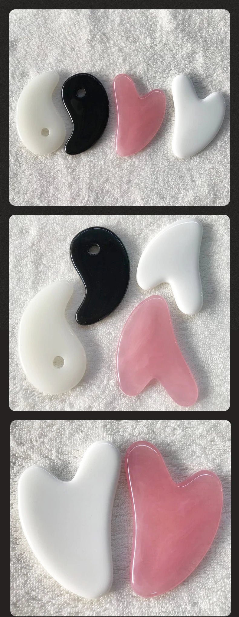 Heart Shape Beeswax Gua Sha Scraper for Relaxing Face Massage - Smarsty