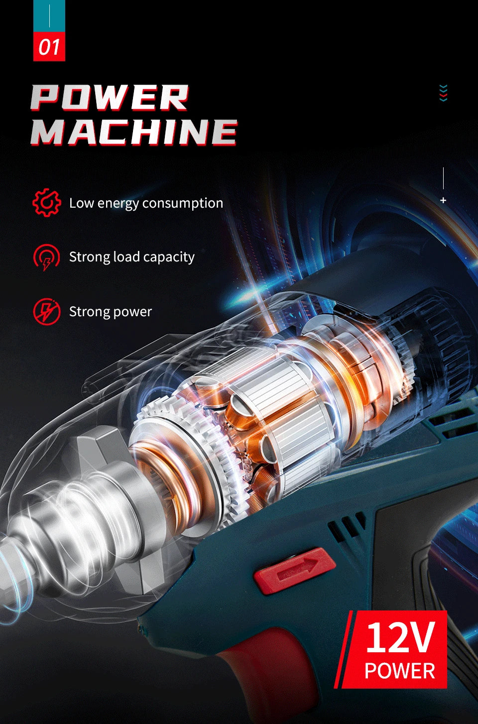 Bosch 12V Cordless Electric Drill for Home DIY - Smarsty
