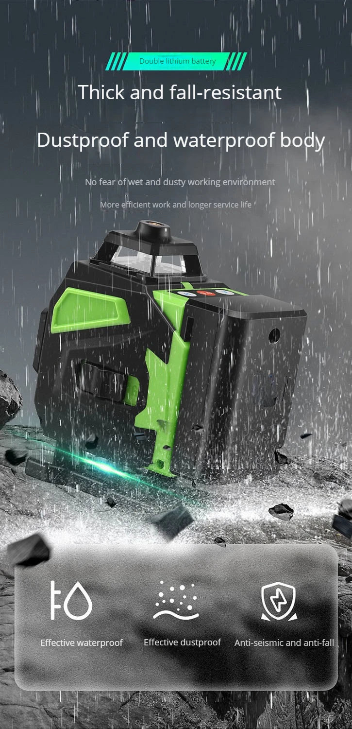 16 Lines Green Laser Level with Self-Leveling Precision - Smarsty
