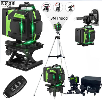 16 Lines Green Laser Level with Self-Leveling Precision - Smarsty