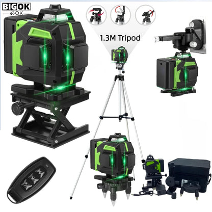 16 Lines Green Laser Level with Self-Leveling Precision - Smarsty