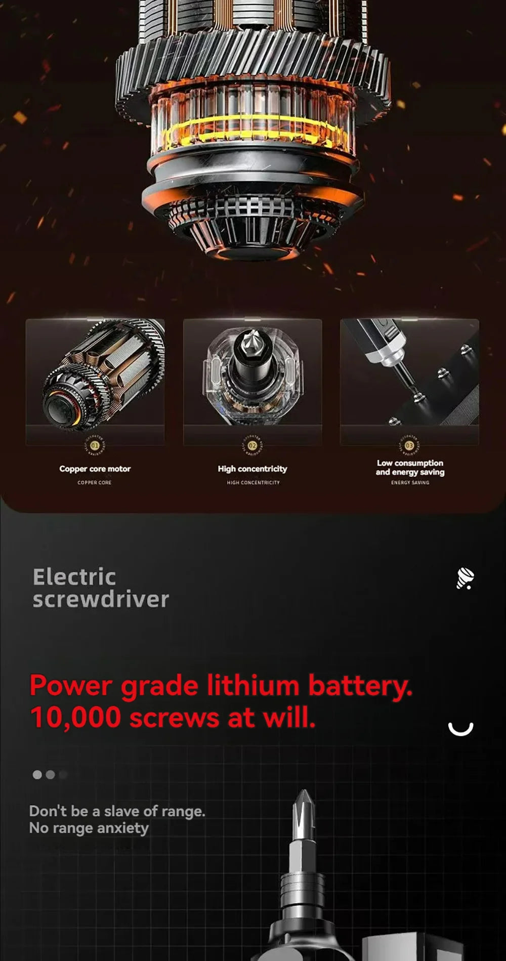 Mini Cordless Electric Screwdriver with Rechargeable Battery - Smarsty