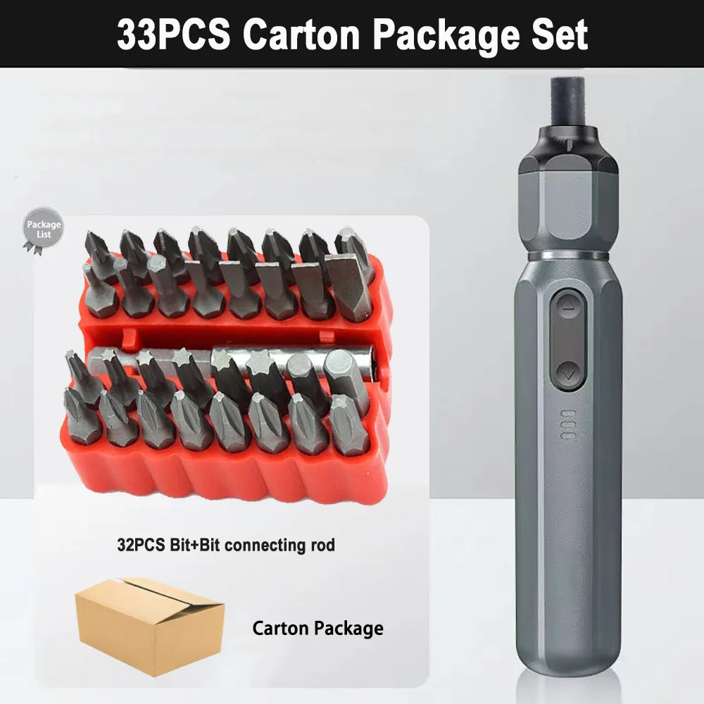 Mini Cordless Electric Screwdriver with Rechargeable Battery - Smarsty