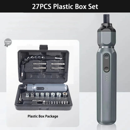 Mini Cordless Electric Screwdriver with Rechargeable Battery - Smarsty