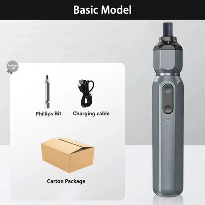 Mini Cordless Electric Screwdriver with Rechargeable Battery - Smarsty