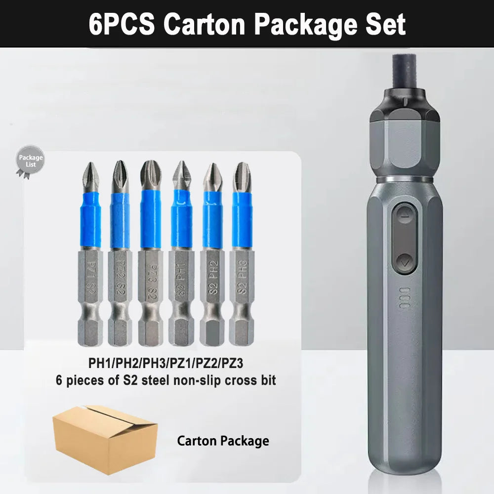 Mini Cordless Electric Screwdriver with Rechargeable Battery - Smarsty