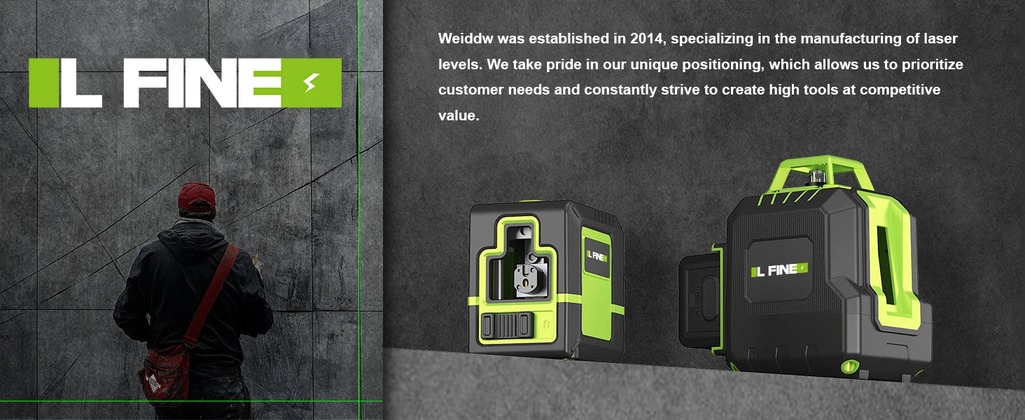 Lfine 2 Line Laser Level with Tripod for Precise Measurements - Smarsty