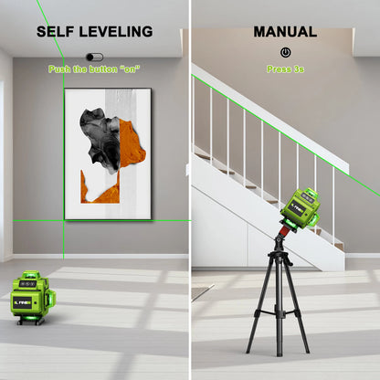 Lfine 4D Laser Level 16 Lines with Tripod 360 Degree Precision - Smarsty