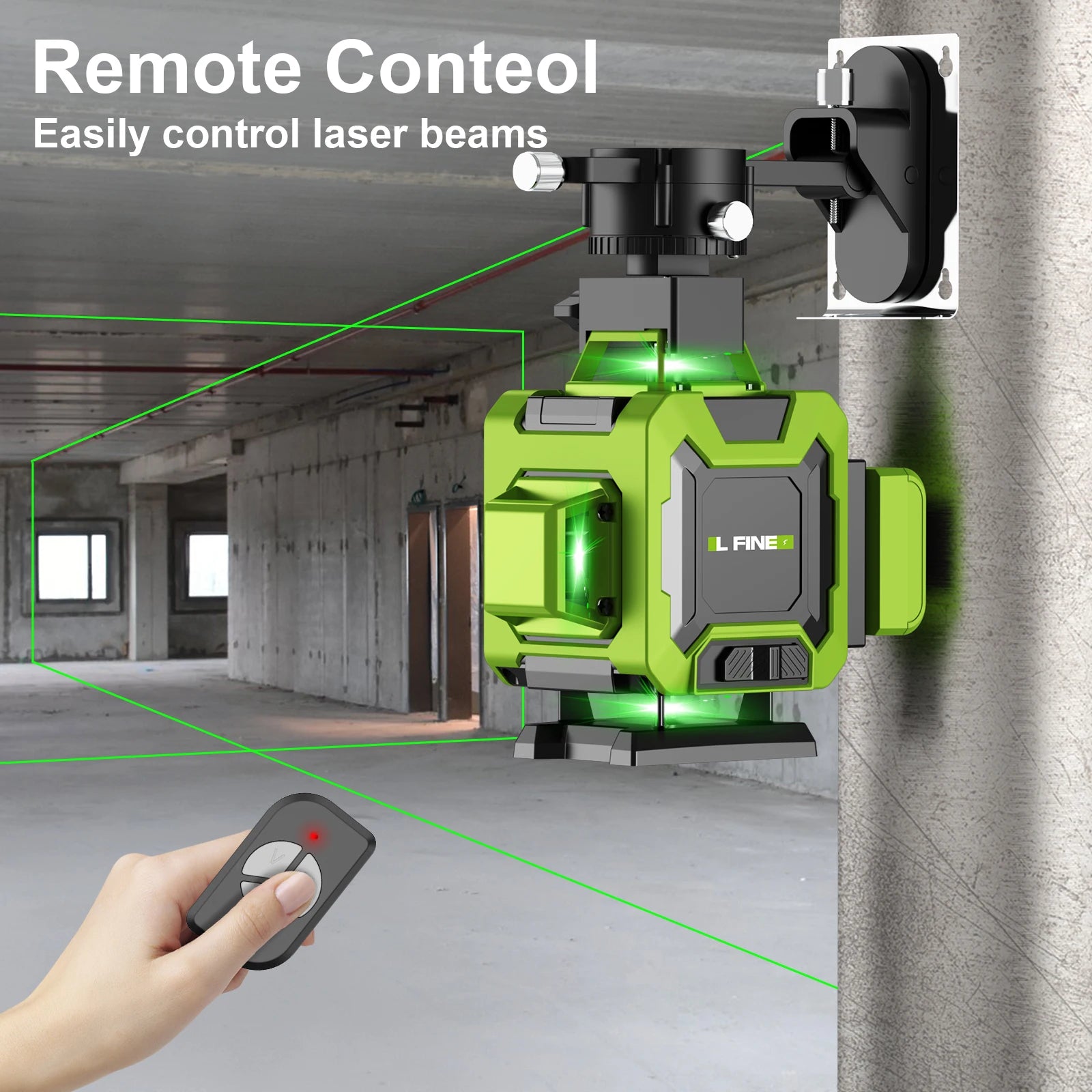 Lfine 4D Laser Level 16 Lines with Tripod 360 Degree Precision - Smarsty