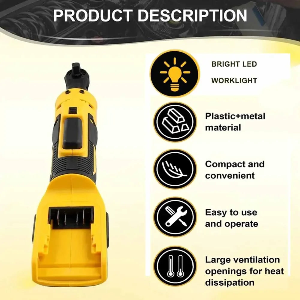 Cordless Electric Ratchet Wrench 500N.M Powerful Tool - Smarsty