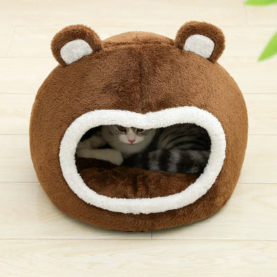 Cozy Plush Cat Bed For Warm Comfort - Smarsty