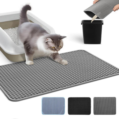 Waterproof Cat Litter Mat Non-Slip Easy Cleanup - Smarsty