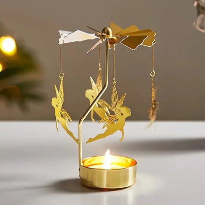 Metal Rotating Candle Holder for Wedding and Party Decor - Smarsty