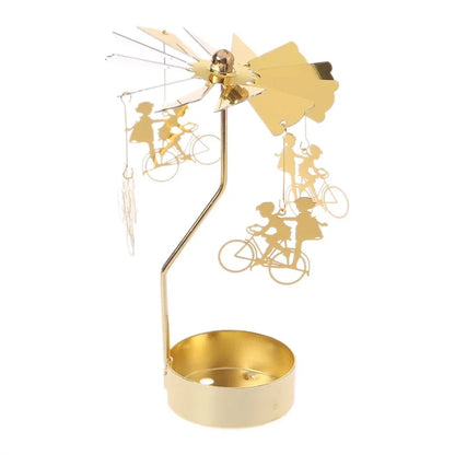 Metal Rotating Candle Holder for Wedding and Party Decor - Smarsty