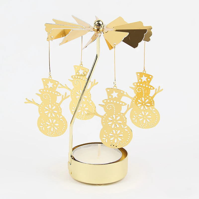 Metal Rotating Candle Holder for Wedding and Party Decor - Smarsty