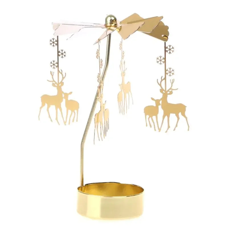 Metal Rotating Candle Holder for Wedding and Party Decor - Smarsty