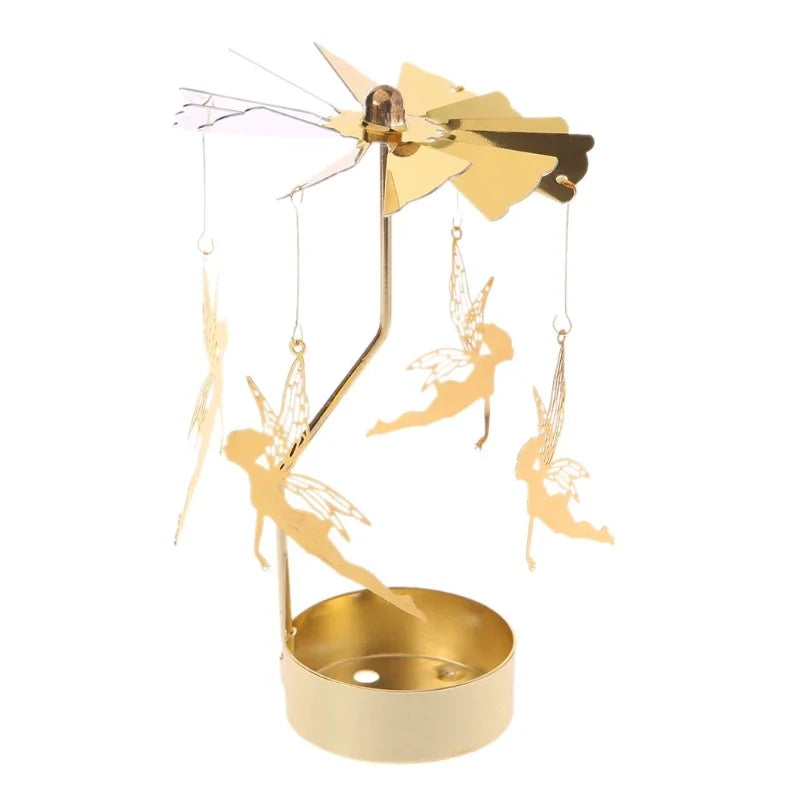 Metal Rotating Candle Holder for Wedding and Party Decor - Smarsty